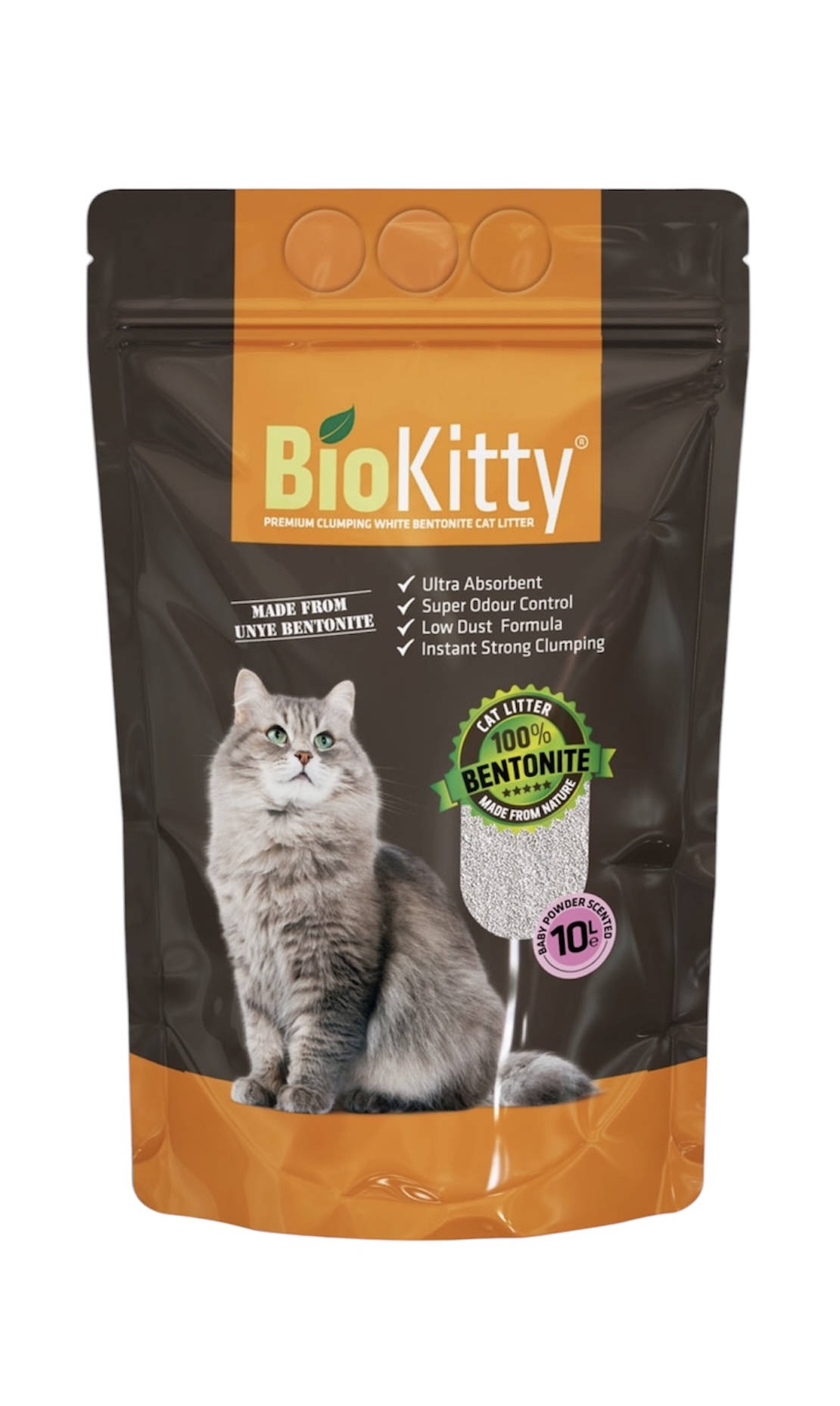 Biokitty Clumping Άμμος Γάτας Με Άρωμα Πούδρα 20lt