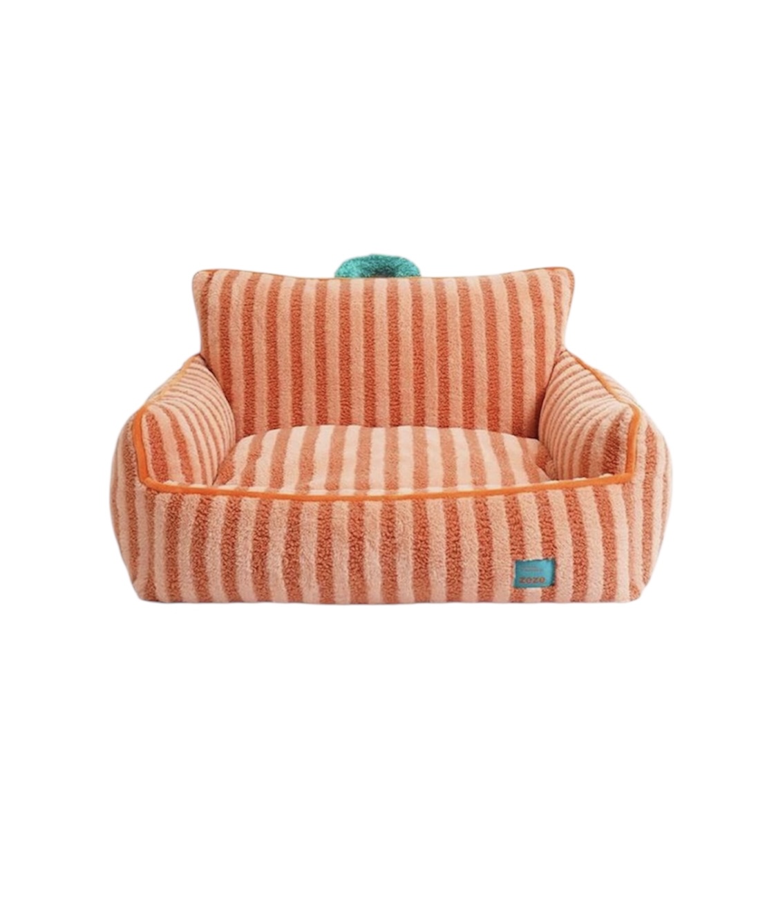 Pet Sofa Orange Stripes 68x53x37cm