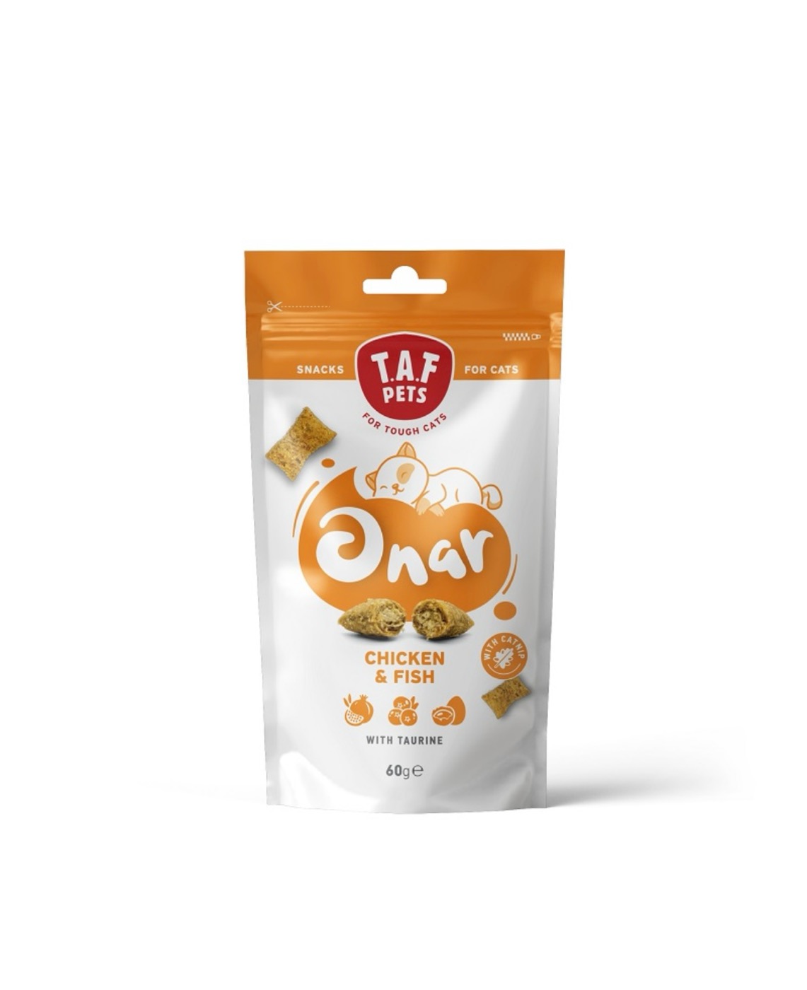 Taf Pets Onar Cat Snack Chicken & Fish 60gr