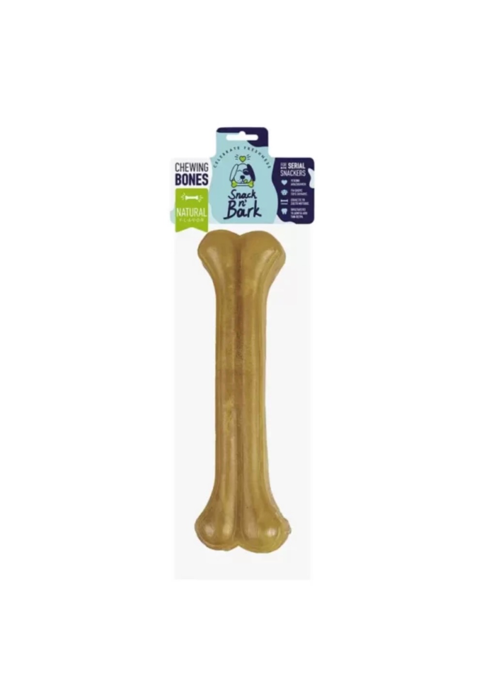 Snack n' Bark Συμπαγή Κόκκαλο Φυσικό 26cm  250gr 