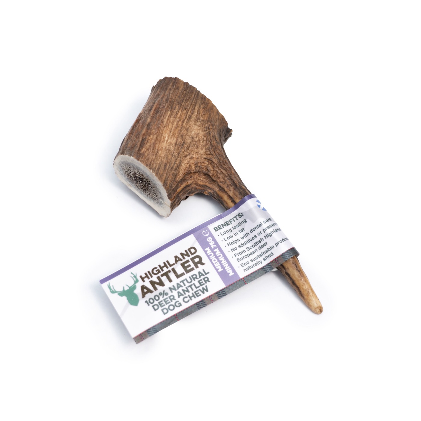 Highland Split Antler Chew Κέρατο Ελαφιού  - Medium 75gr