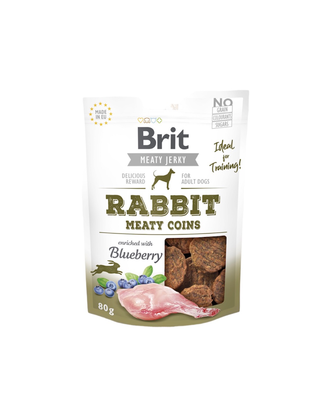 Brit Meaty Jerky Snack Rabbit 80gr