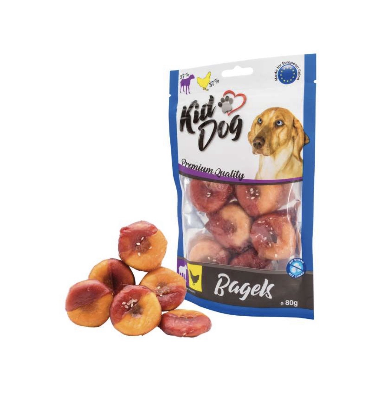 KidDog Bagel Αρνί & Κοτόπουλο 80gr