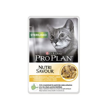 Pro Plan Sterilised Nutrisavour Κοτόπουλο σε Σάλτσα 85gr