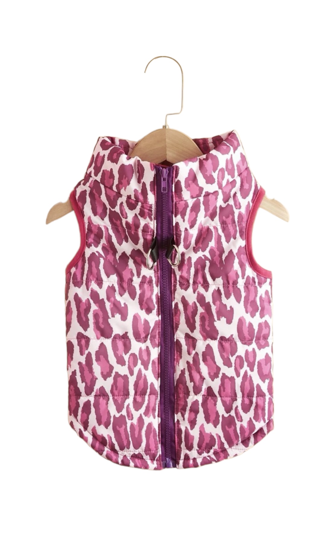 Leopard Jacket Dog Pink XL 40cm