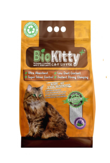 BioKitty Clumping Άμμος Γάτας Με Άρωμα Λεβάντας 5lt